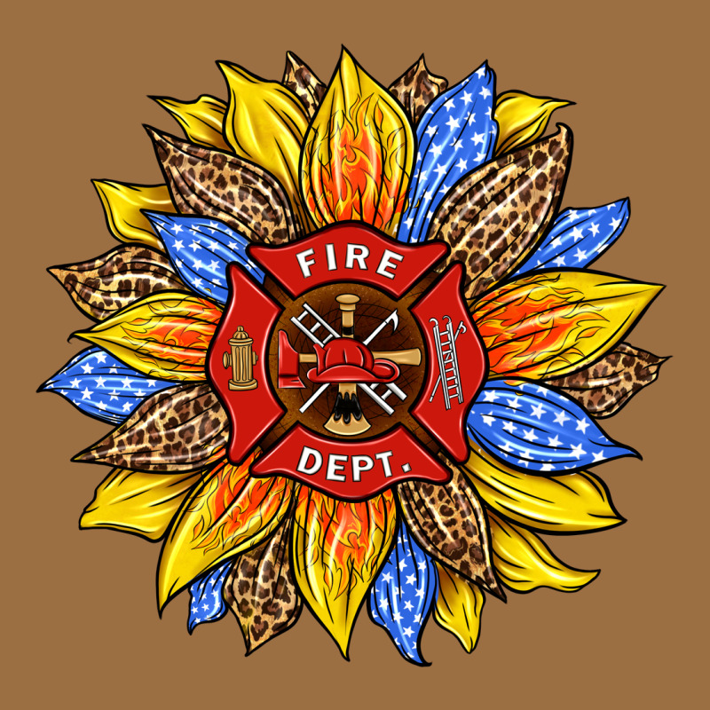 Firefighter Sunflower Vintage Tee by HRA Design Shop | Teevron