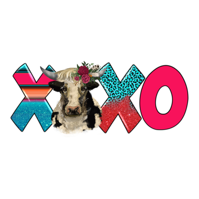 Xoxo Holstein Cow Ladies Tee by AdoDesignShop | Teevron
