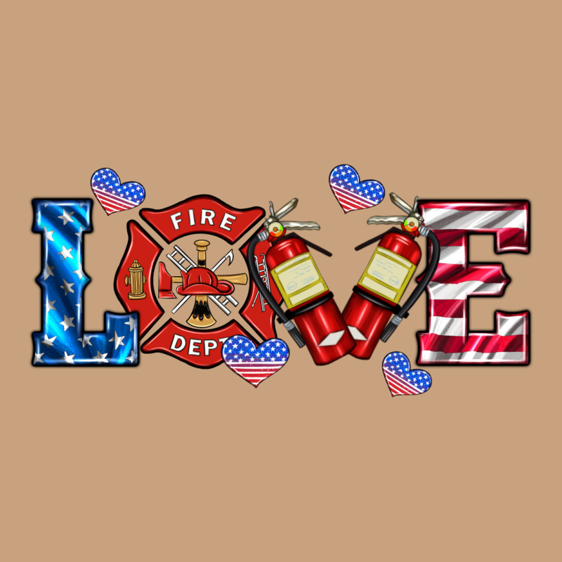 Firefighter Love Vintage Tee by HRA Design Shop | Teevron