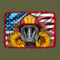 Firefighter Air Mask And Sunflower Vintage Tee | Teevron