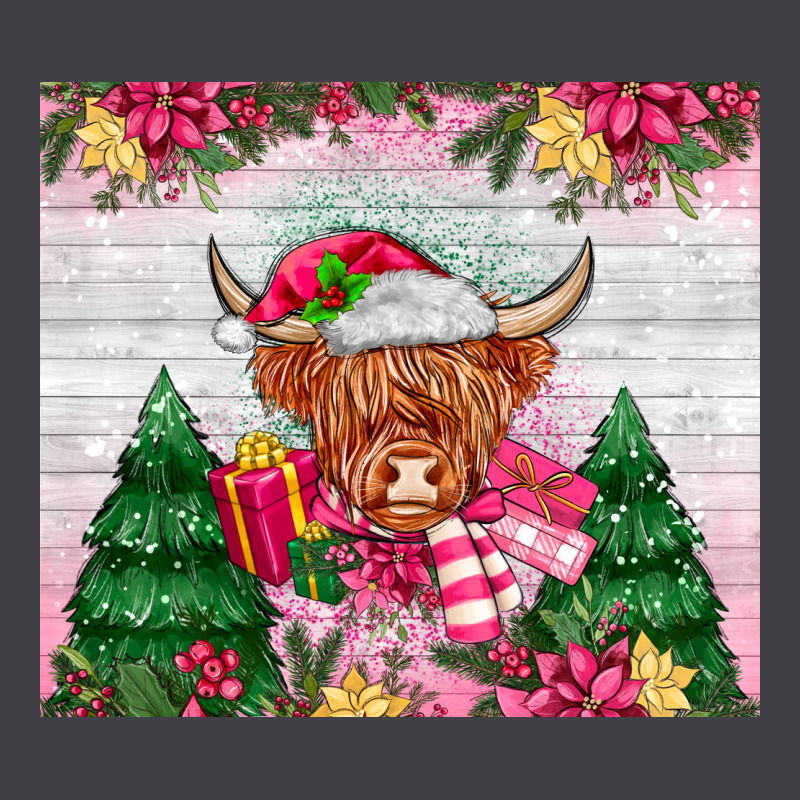 Pink Christmas Cow Heavyweight Hoodie by MaliasSmallBusiness | Teevron
