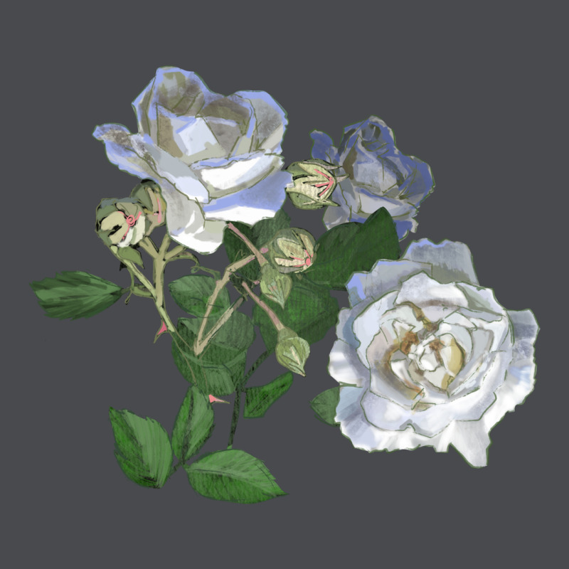 White Dawn Rose Zipper Hoodie by LillyAllenDesigns | Teevron