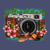 Floral Lotus Leaf Film Roll Vintage Camera Vintage Tee | Teevron