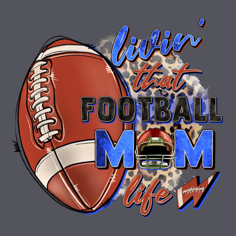 Livin' That Football Mom Life Vintage Hoodie by Zillion Design Studio | Teevron