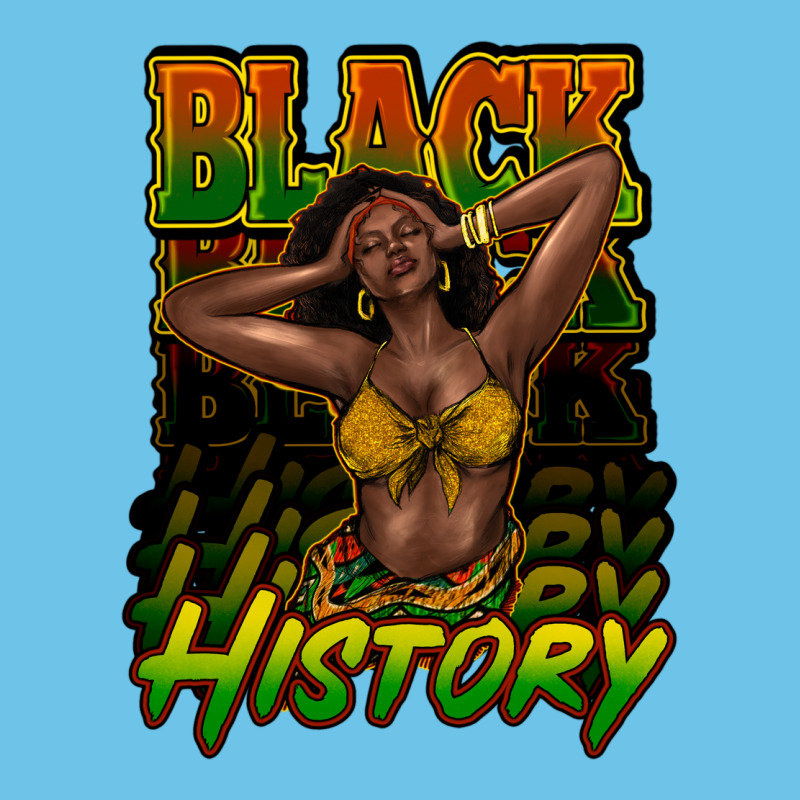 Black History Afro Woman Premium Sweatshirt by NancyCooperArtShop | Teevron