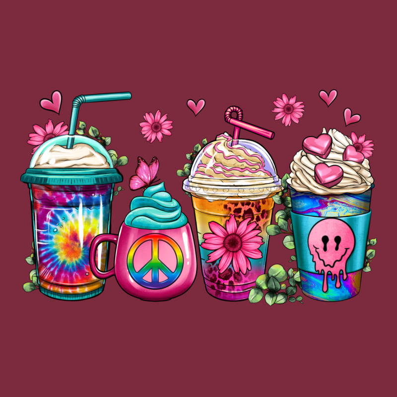 Tie Dye Hippie Coffee Cups Premium Hoodie by Jasminsmagicworld | Teevron