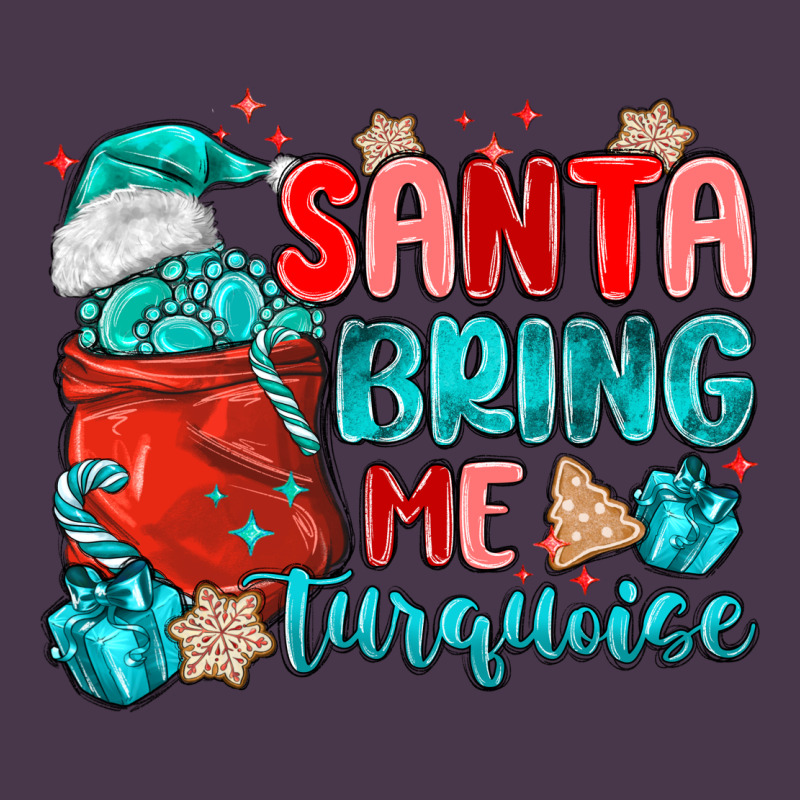 Santa Bring Me Turquoise Heavyweight Hoodie by MaliasSmallBusiness | Teevron