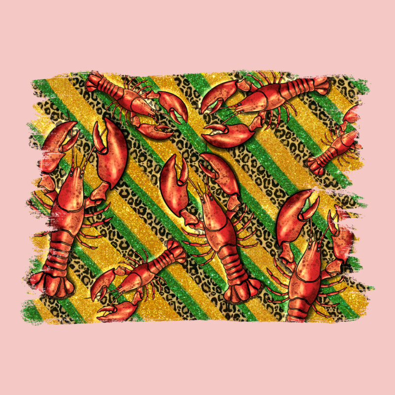 Mardi Gras Crawfish Background Urban Heavy Tee by BarkalooDesign | Teevron