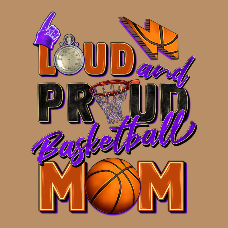 Loud And Proud Basketball Mom Vintage Hoodie by Zillion Design Studio | Teevron