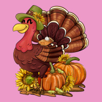 Thanksgiving Turkey With Pumpkin And Sunflower Urban Hoodie | Teevron