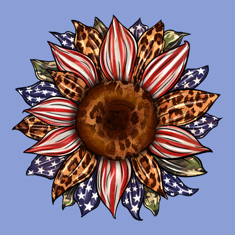 Usa Flag Camouflage Leopard Sunflower Long Sleeve Tee by Artiststas | Teevron