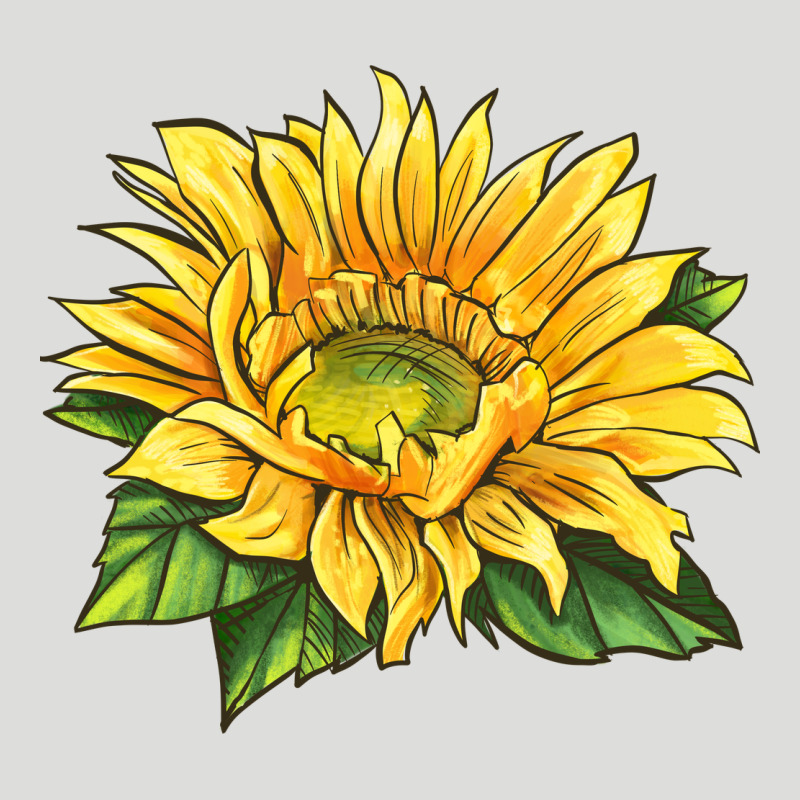 Starburst Greenburst Sunflower Zipper Hoodie by LillyAllenDesigns | Teevron