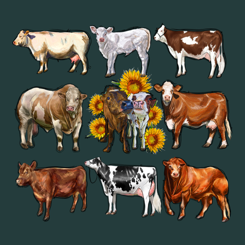 Western Cowsand Sunflowers Classic Tee by AdoDesignShop | Teevron