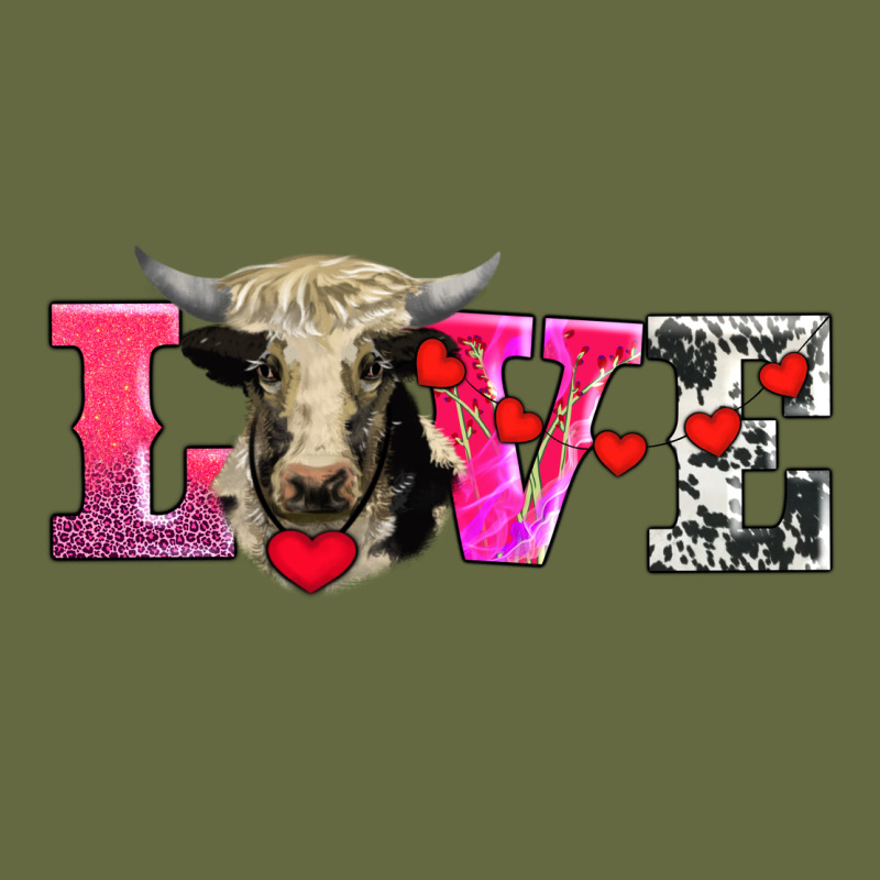 Love With Holstein Cow Long Sleeve Tee by AdoDesignShop | Teevron