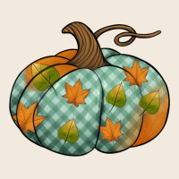 Blue Plaid Autumn Pumpkin Zipper Hoodie | Teevron