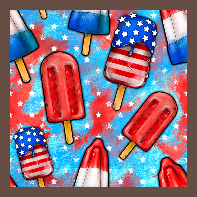 4th Of July Popsicle Seamless Pattern Long Sleeve Tee by BundleAndBundleShop | Teevron