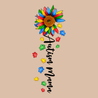 Autism Mama Sunflower Black Urban Heavy Tee | Teevron