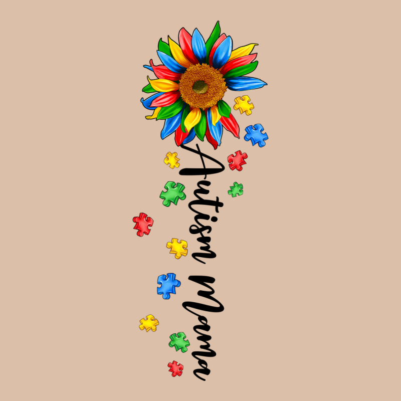 Autism Mama Sunflower Black Urban Heavy Tee by JahusDesignShop | Teevron
