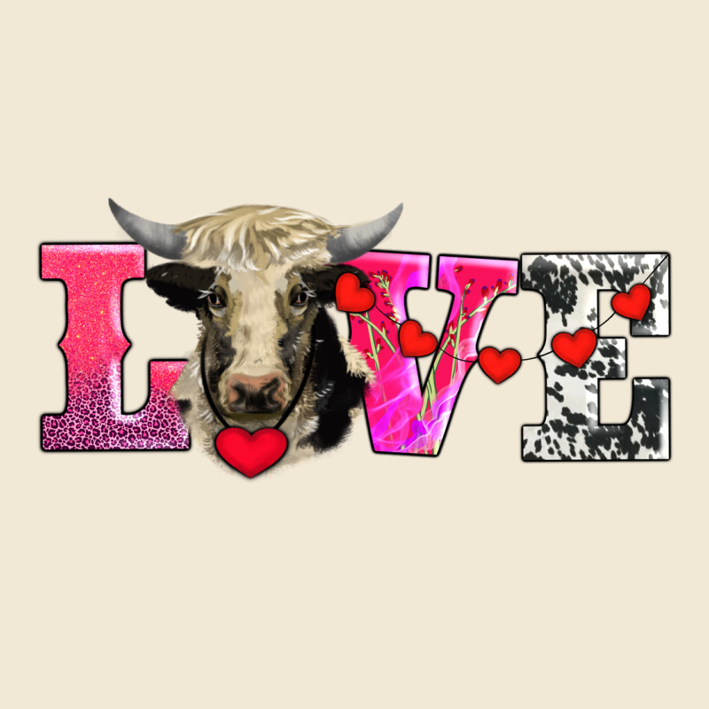 Love With Holstein Cow Ladies Tee by AdoDesignShop | Teevron