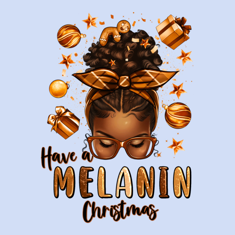 Have A Melanin Christmas Afro Messy Bun Urban Hoodie by texasbilliewilder | Teevron
