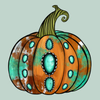 Western Cowhide Turquoise Pumpkin Zipper Hoodie | Teevron