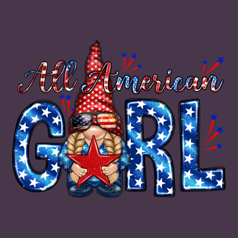 All American Girl With Gnome Heavyweight Hoodie by NancyCooperArtShop | Teevron