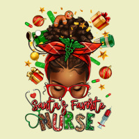 Santa's Favorite Nurse Afro Messy Bun Urban Hoodie | Teevron