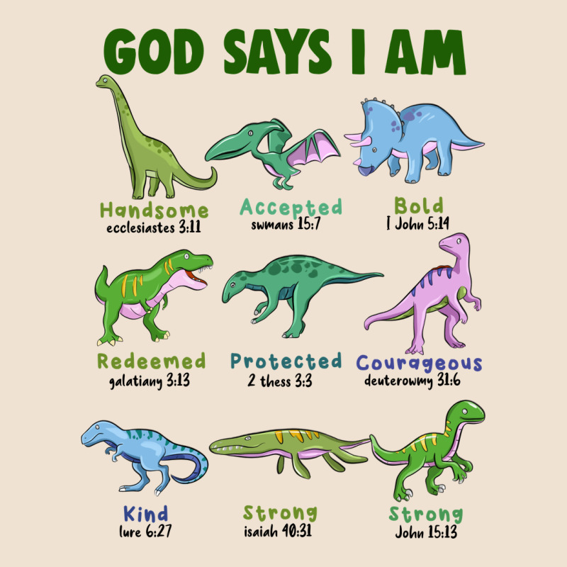 God Says I Am Dinosaurs Urban Heavy Tee by JahusDesignShop | Teevron