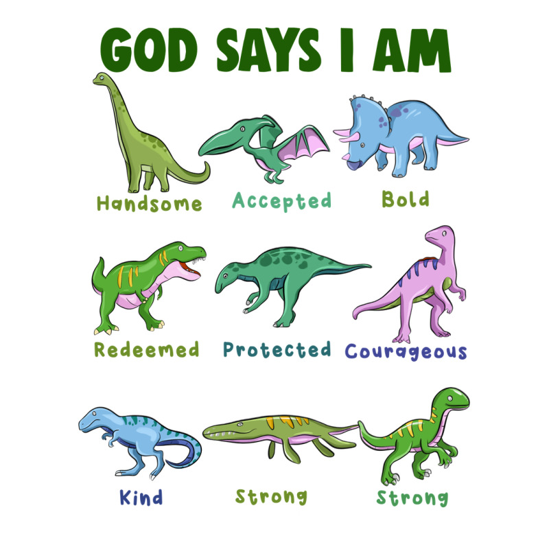 God Says I Am Dinosaurs Urban Heavy Tee by JahusDesignShop | Teevron