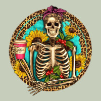 Western Skeleton Coffee Sunflowers Classic Tee | Teevron