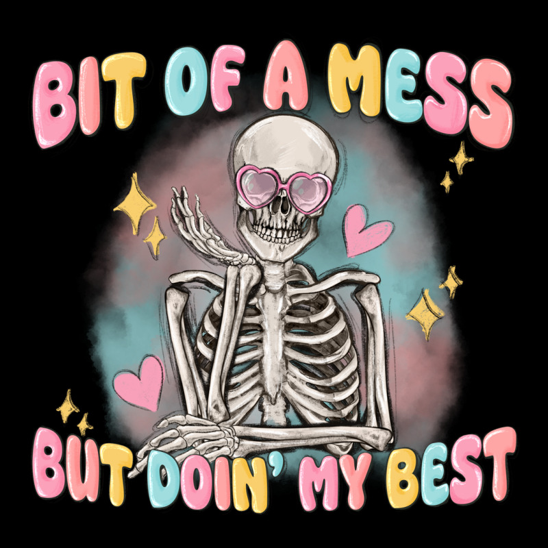Bit Of A Mess But Doing My Best Premium Sweatshirt by MaliasSmallBusiness | Teevron
