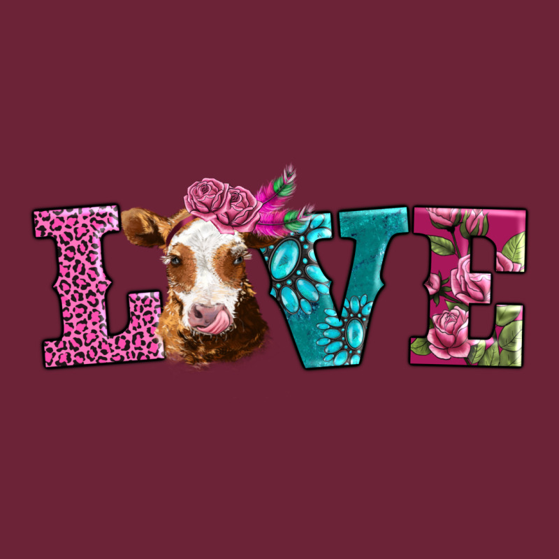 Love With Guernsey Cow Long Sleeve Tee by AdoDesignShop | Teevron