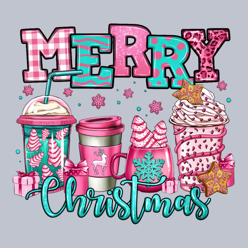 Merry Christmas Pink Coffee Cups Premium Hoodie by Jasminsmagicworld | Teevron