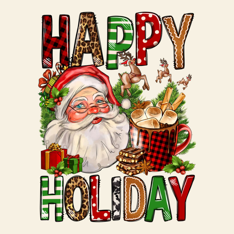 Happy Holiday Santa Claus Christmas Vintage Tee by FaDigitalArtStudio | Teevron