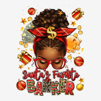 Santa Favorite Banker Afro Messy Bun Urban Hoodie | Teevron