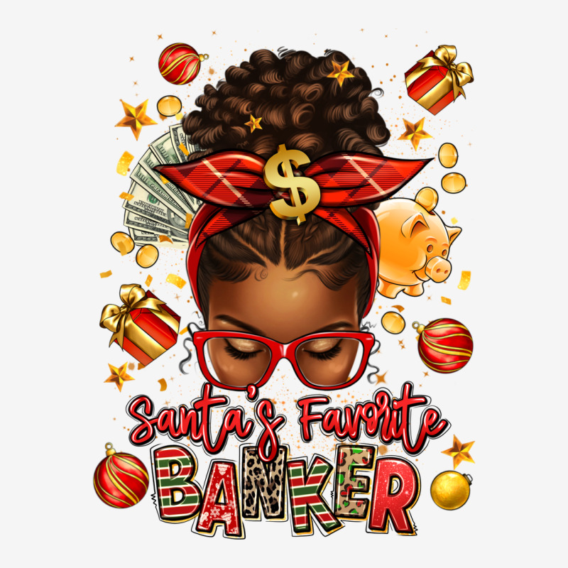 Santa Favorite Banker Afro Messy Bun Urban Hoodie by texasbilliewilder | Teevron