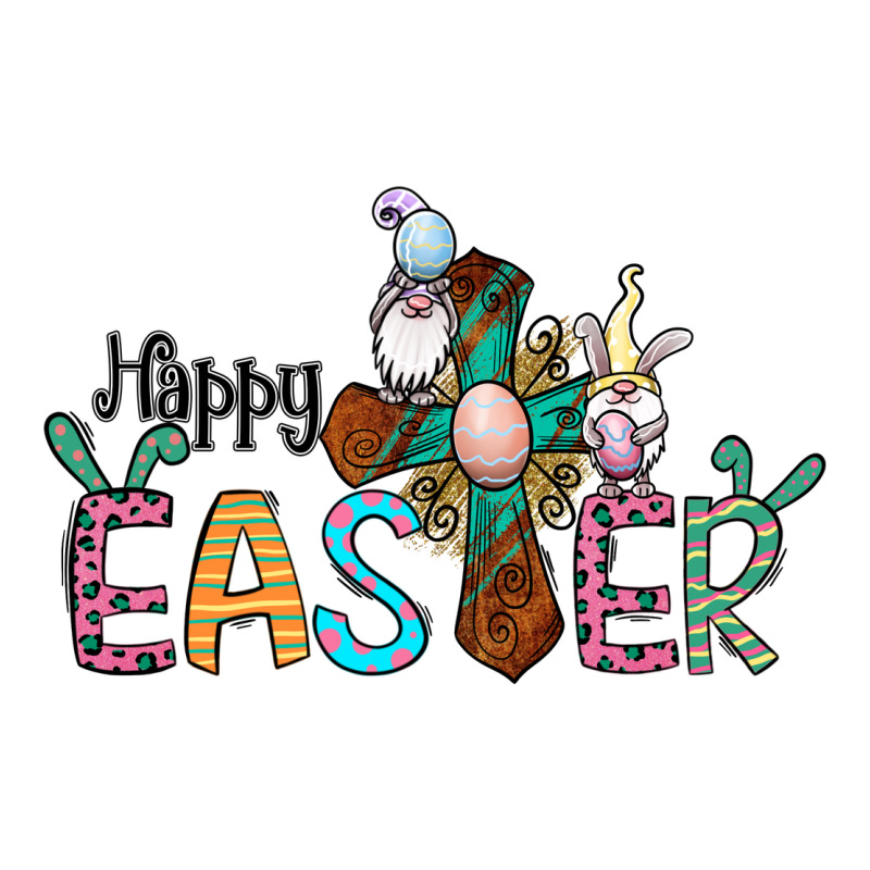 Cross Rabbit Gnomes Happy Easter Zipper Hoodie by Jasminsmagicworld | Teevron