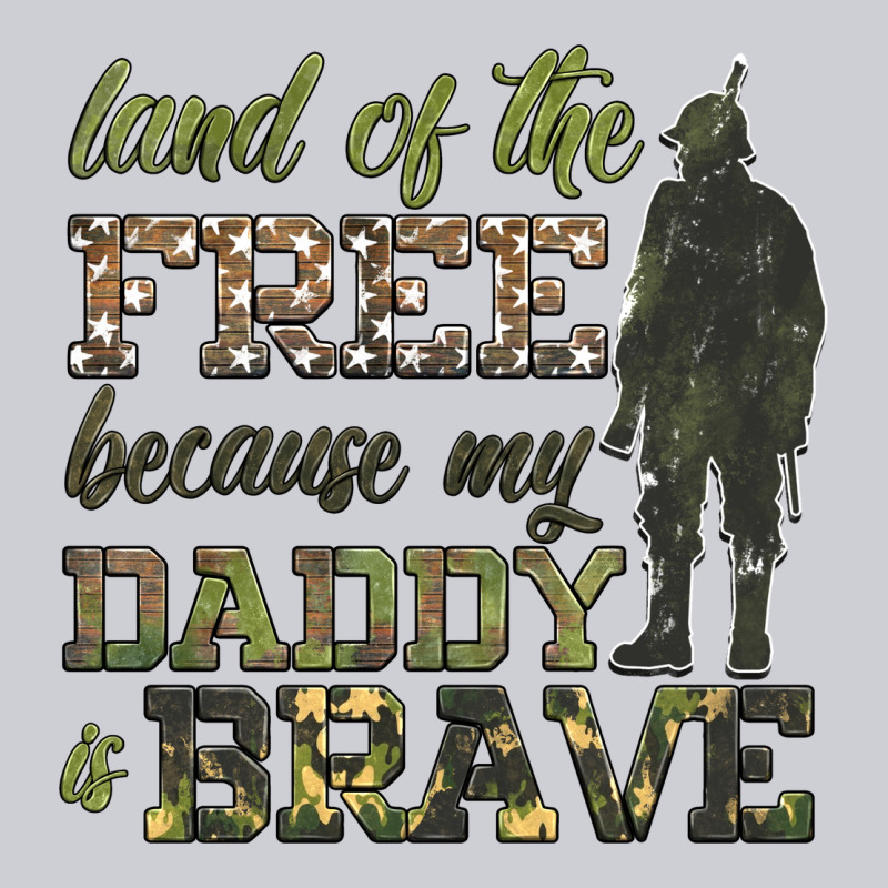 Land Of The Free Because My Daddy Is Brave Heavyweight Sweatshirt by HRA Design Shop | Teevron