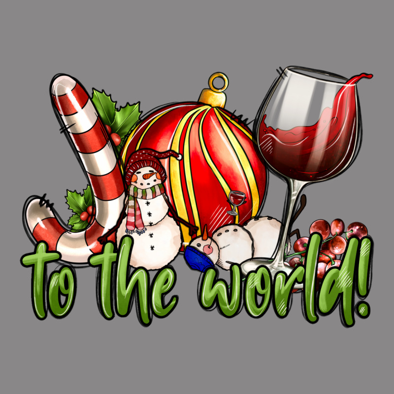 Joy To The World Christmas Wine Vintage Tee by FaDigitalArtStudio | Teevron