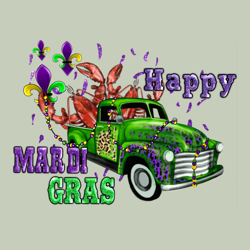Mardi Gras With Truck Long Sleeve Tee by AdoDesignShop | Teevron