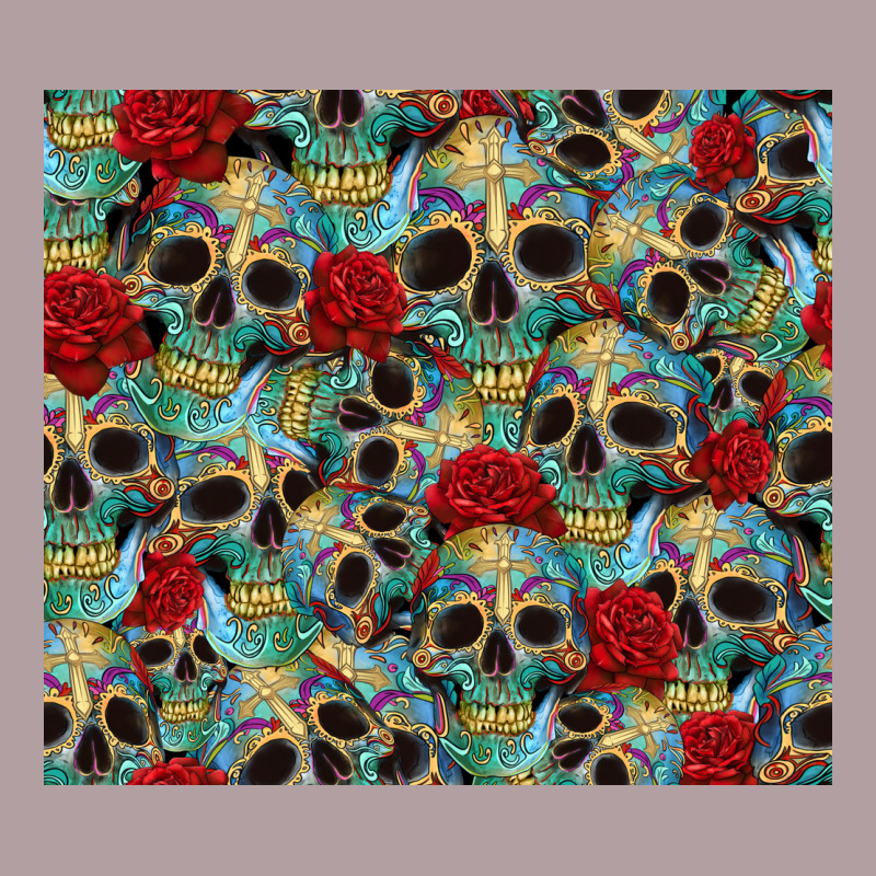 Sugar Skulls Roses Tumbler 3 Vintage Hoodie by CTS Tumbler Store | Teevron