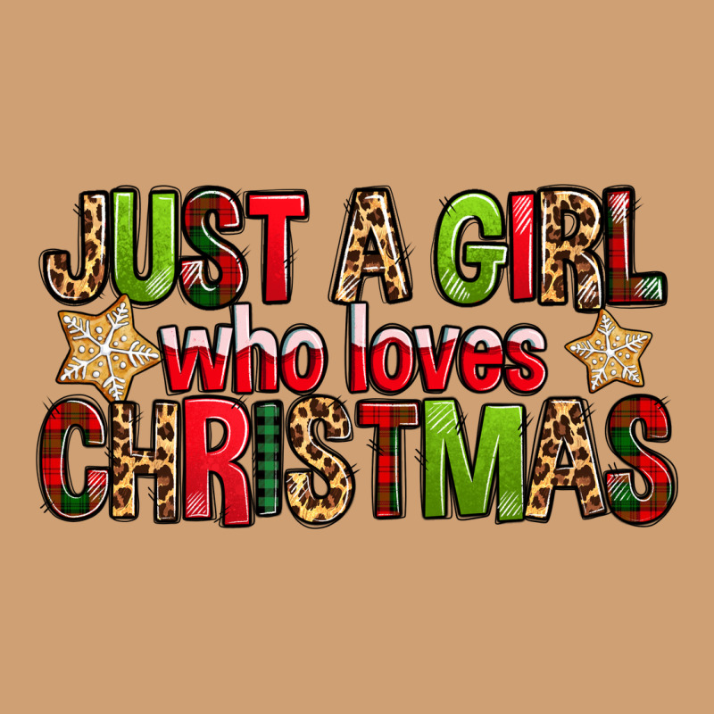 Just A Girl Who Loves Christmas With Cookies Vintage Tee by FaDigitalArtStudio | Teevron