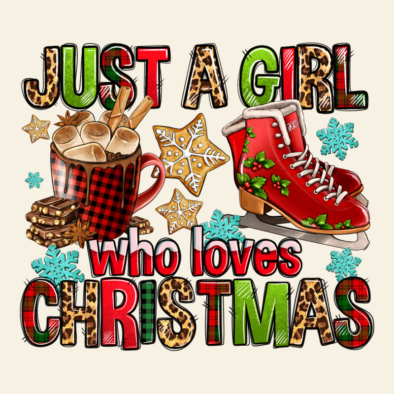 Just A Girl Who Loves Christmas Vintage Tee by FaDigitalArtStudio | Teevron