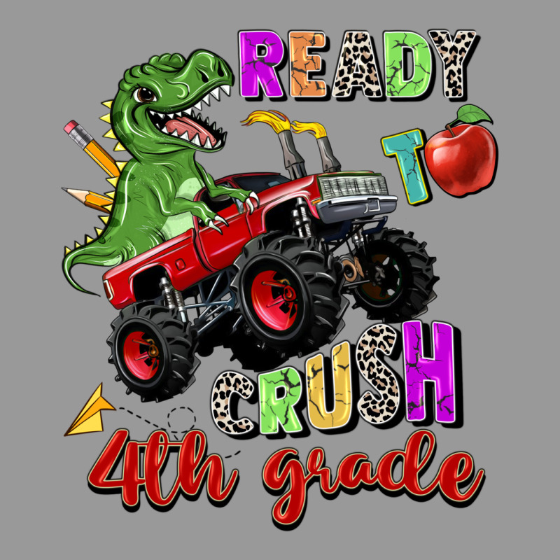 Ready To Crush 4th Grade Vintage Hoodie by Zillion Design Studio | Teevron