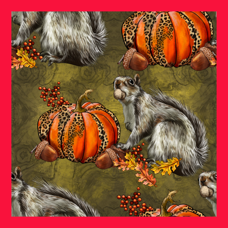 Squirrel Pumpkin Seamless Classic Tee by BundleAndBundleShop | Teevron