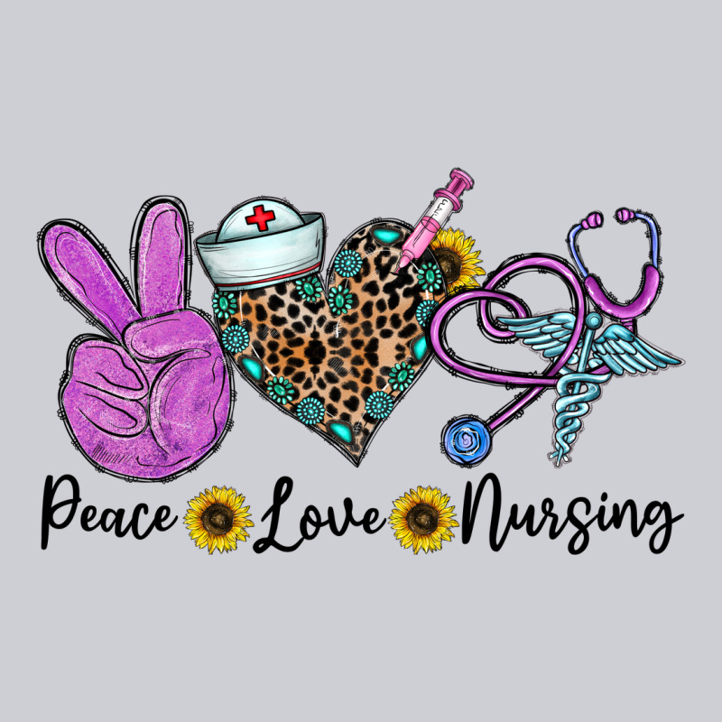 Peace Love Nursing Heavyweight Sweatshirt by CowhideDigitalArt | Teevron