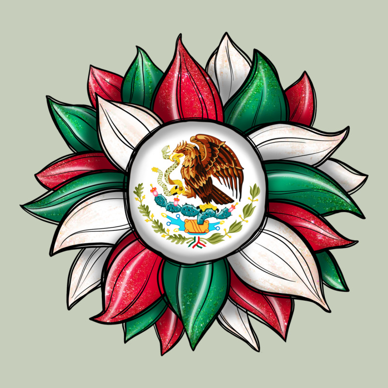 Sunflower Mexican Flag Long Sleeve Tee by JahusDesignShop | Teevron