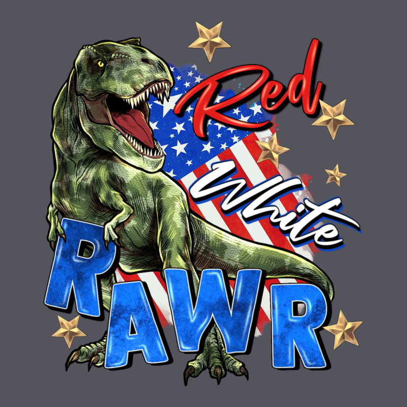 Red White Rawr Vintage Hoodie by Zillion Design Studio | Teevron