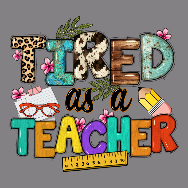 Tired As A Teacher Heavyweight Hoodie by NancyCooperArtShop | Teevron
