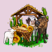 Jesus Holy Night Cows And Sunflowers Classic Tee | Teevron